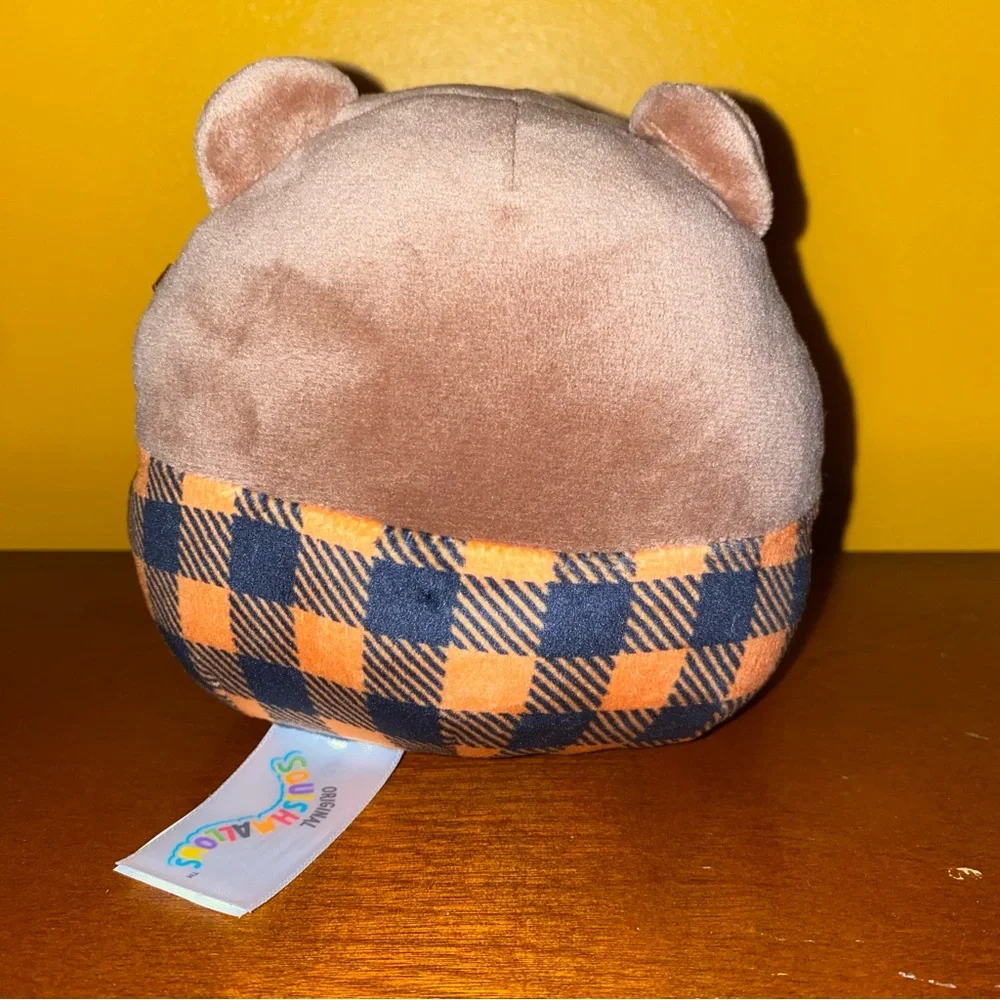 Omar the Bear in Plaid Shirt Squishmallow 5" - Picture 3 of 7